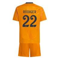 Real Madrid Antonio Rudiger #22 Gostujuci Dres za djecu 2024-25 Kratak Rukav (+ Kratke hlače)